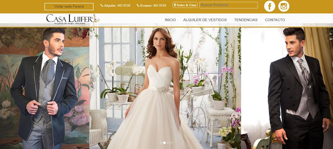 sitio-web-casa-luifer-alquiler-de-trajes | Diseño de Páginas Web en  Medellín, Bogota y Miami, Agencia de Marketing Digital