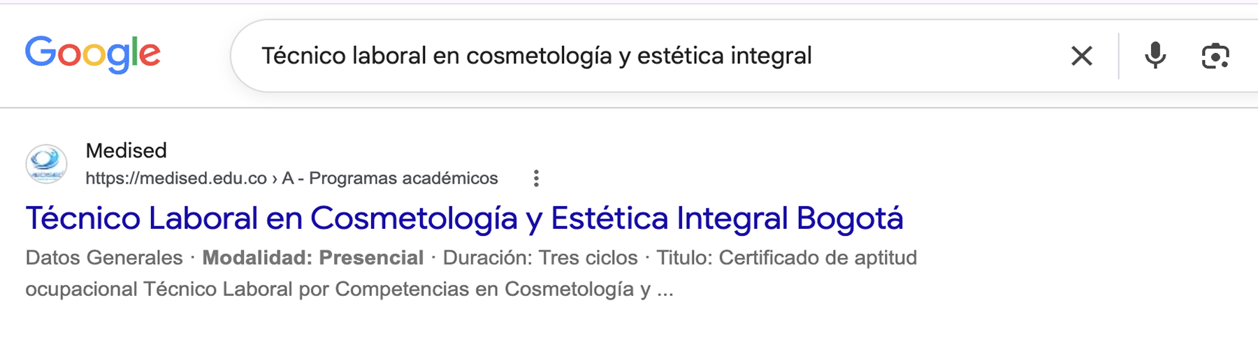 medised posicionamiento seo